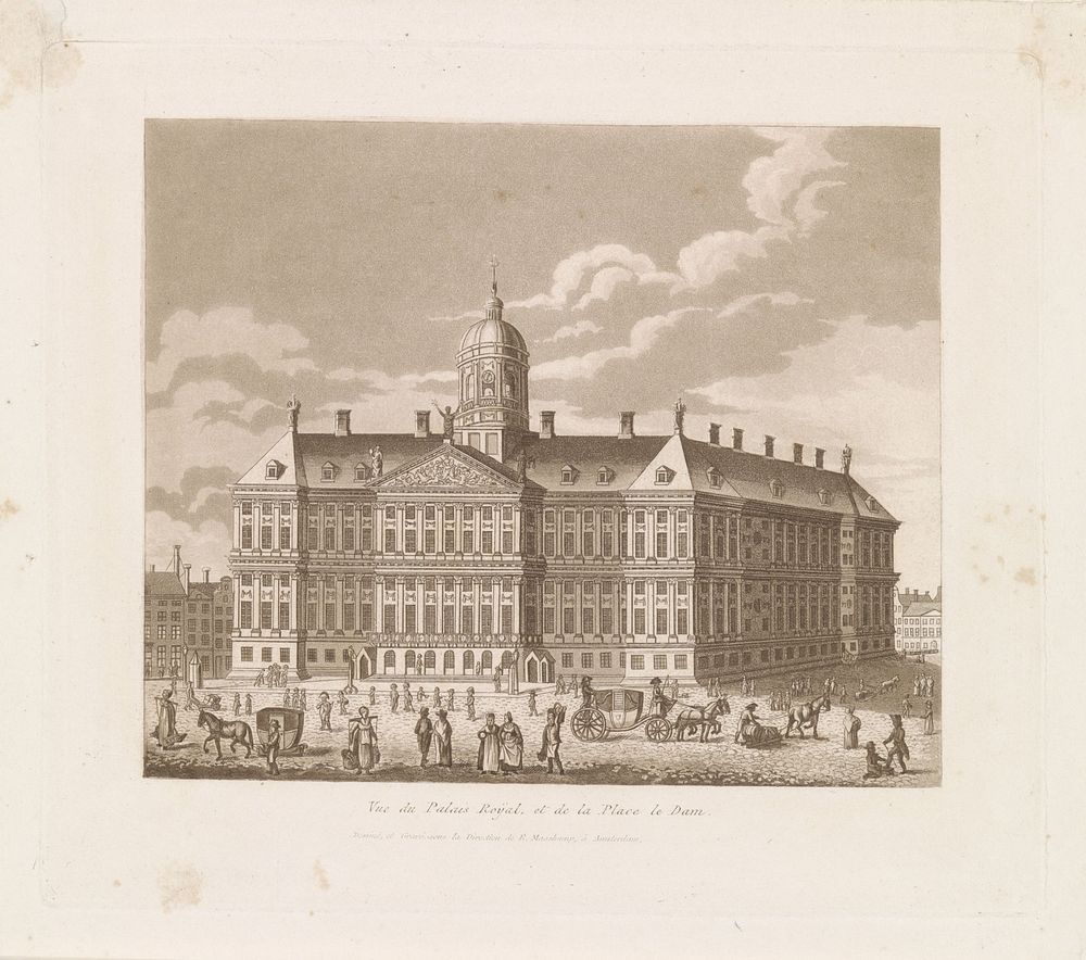 Koninklijk Paleis, Amsterdam (1797 - 1834) by Evert Maaskamp, anonymous and anonymous