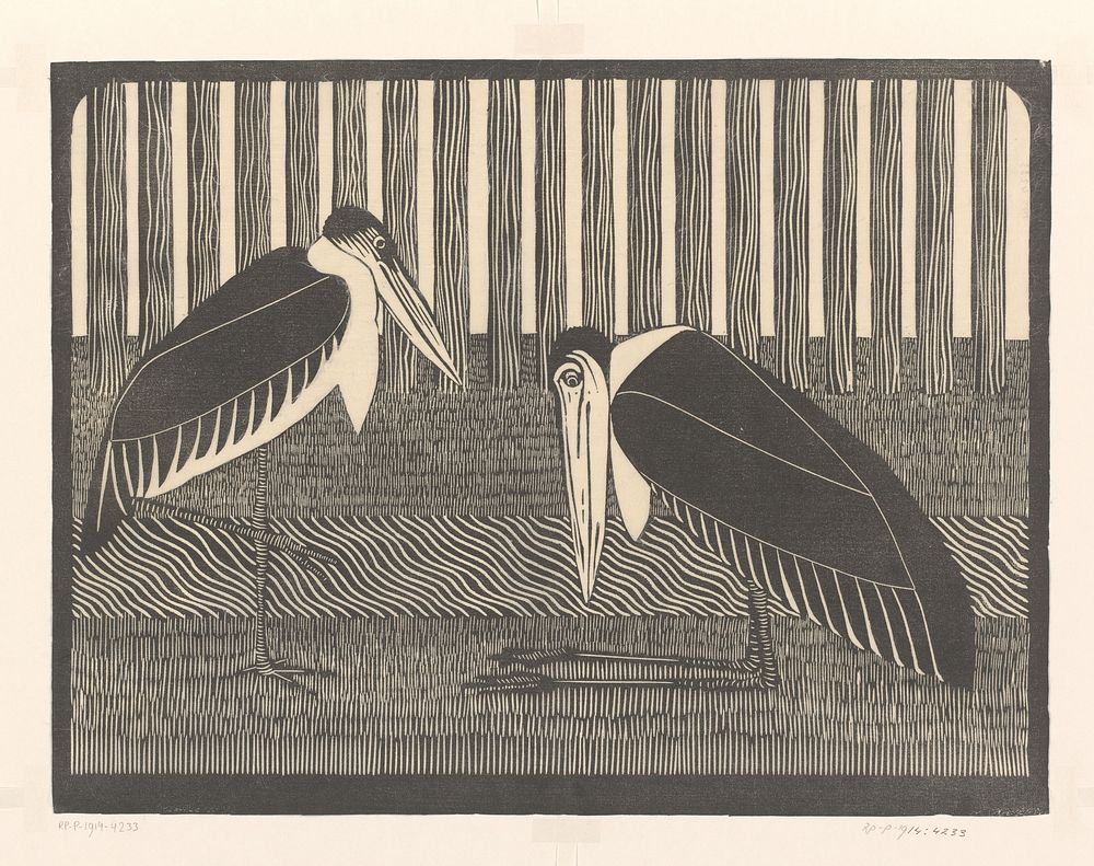Twee maraboes (c. 1914) by Samuel Jessurun de Mesquita