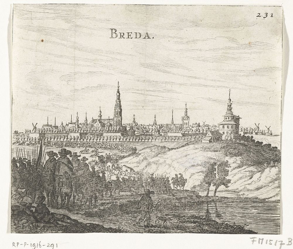 Beleg van Breda, 1624-1625 (1650 - 1664) by anonymous