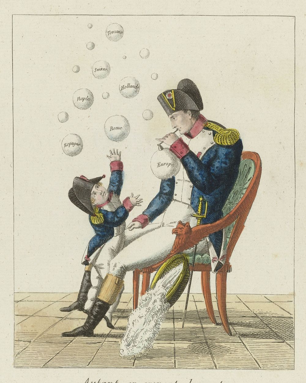 Bellenblazende Napoleon, 1813 (1813 - 1814) by anonymous