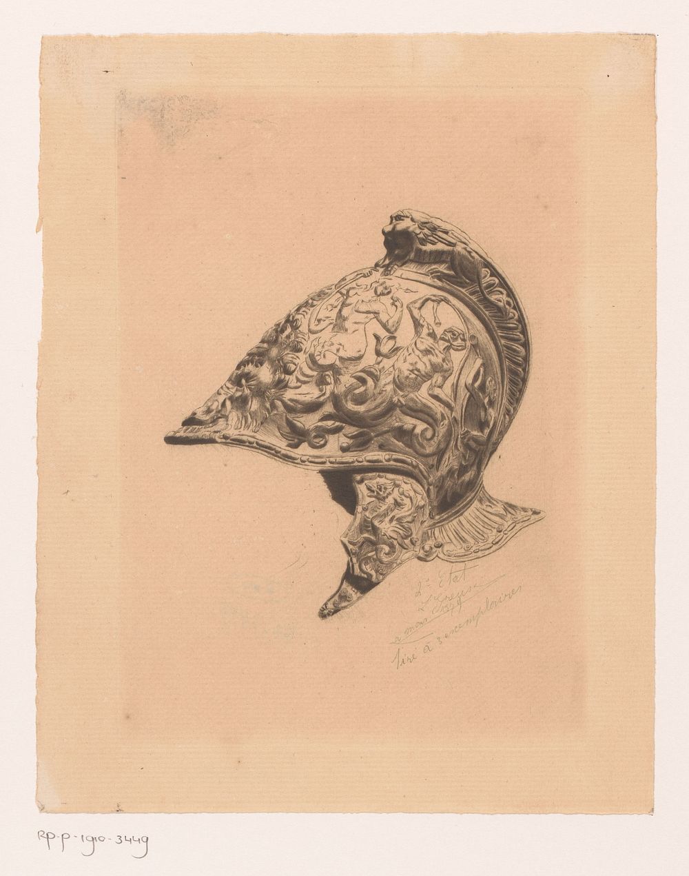 Versierde helm (1879) by Louis Joseph Greuse