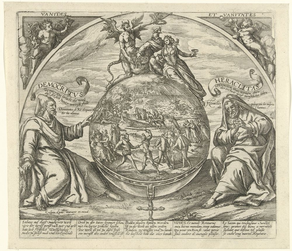 De omgekeerde wereld (1574 - 1637) by Crispijn van de Passe I, Crispijn van de Passe I and Crispijn van de Passe I