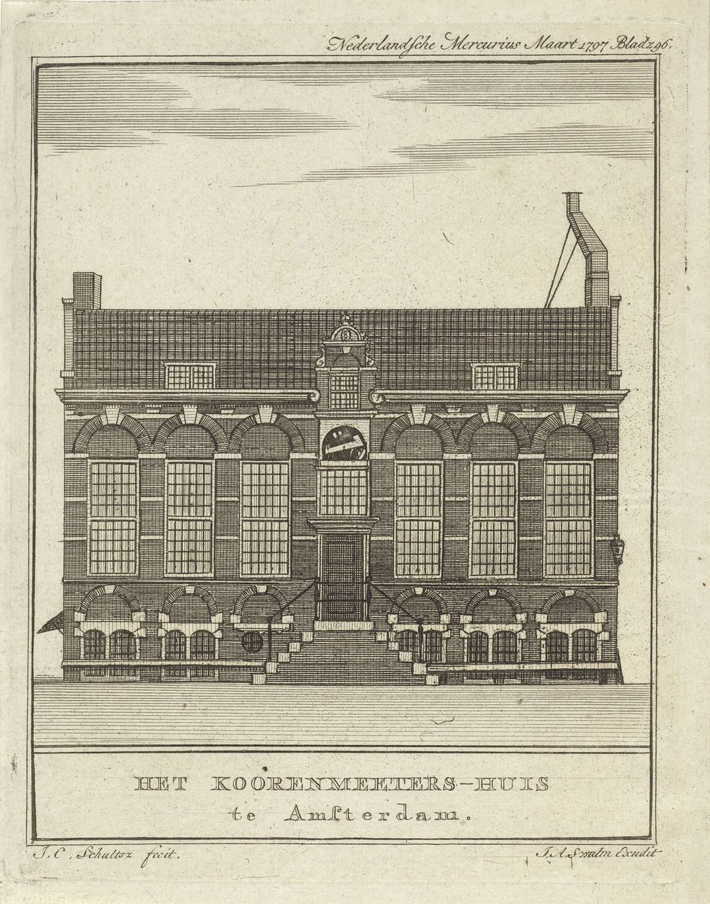 Korenmetershuis te Amsterdam (1797) by Johan Christoffel Schultz and Jan Augustijn Swalm