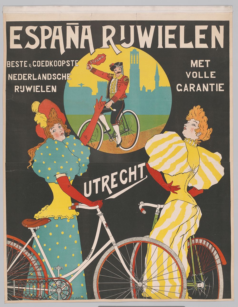 Espana rijwielen. Beste & goedkoopste Nederlandsche rijwielen met volle garantie (c. 1912) by Ernst Gustaaf Schlette