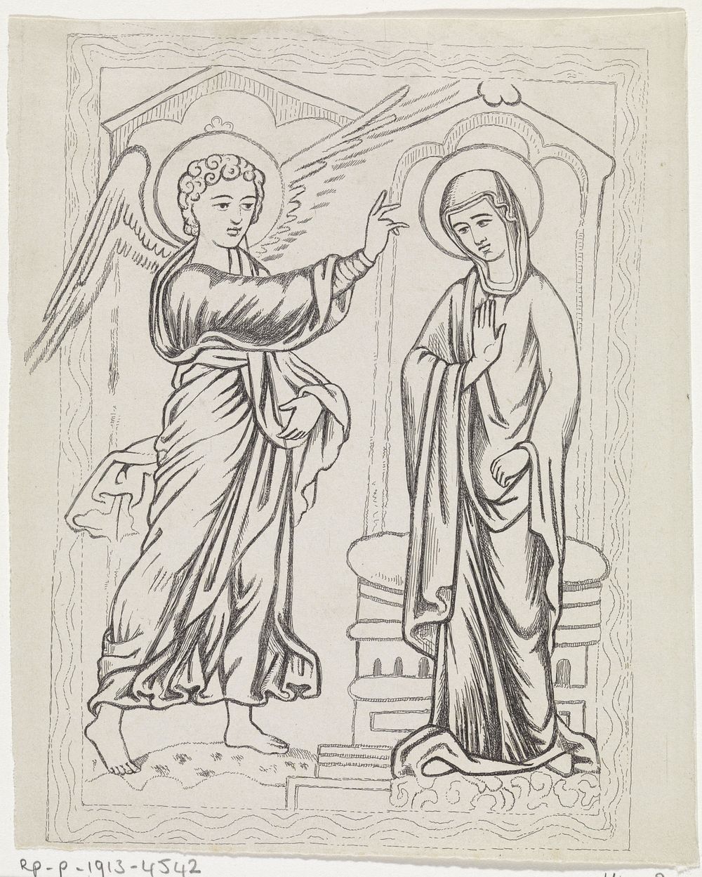 Annunciatie (1831 - 1904) by Arnoud Schaepkens