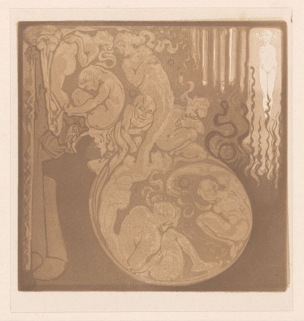 Droomachtig tafereel (1918) by Bernard Willem Wierink