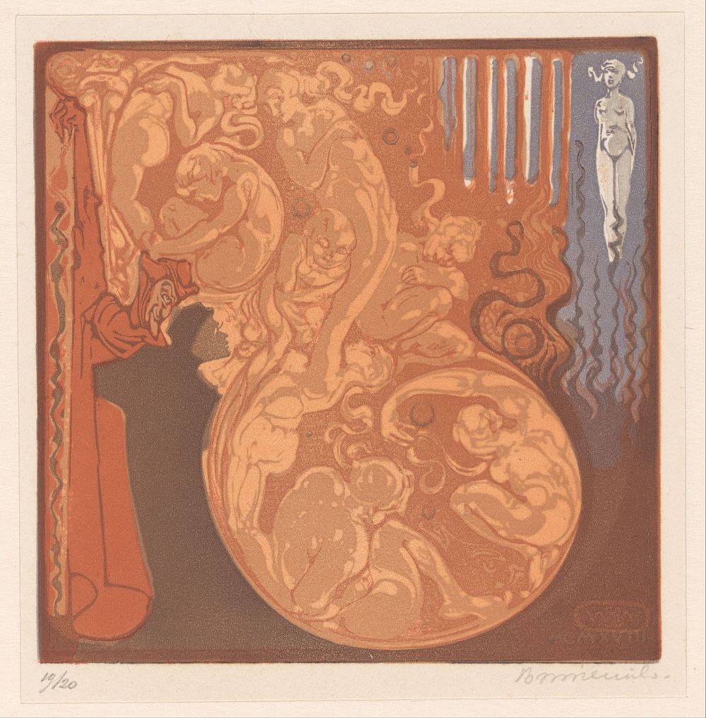 Droomachtig tafereel (1919) by Bernard Willem Wierink