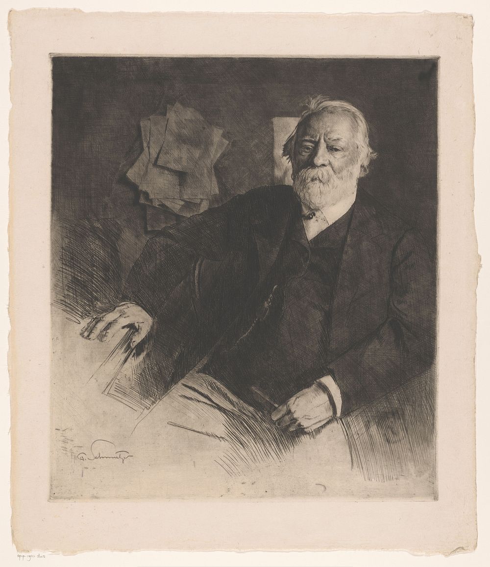 Portret van Theodor Leschetizky (1880 - 1920) by Ferdinand Schmutzer
