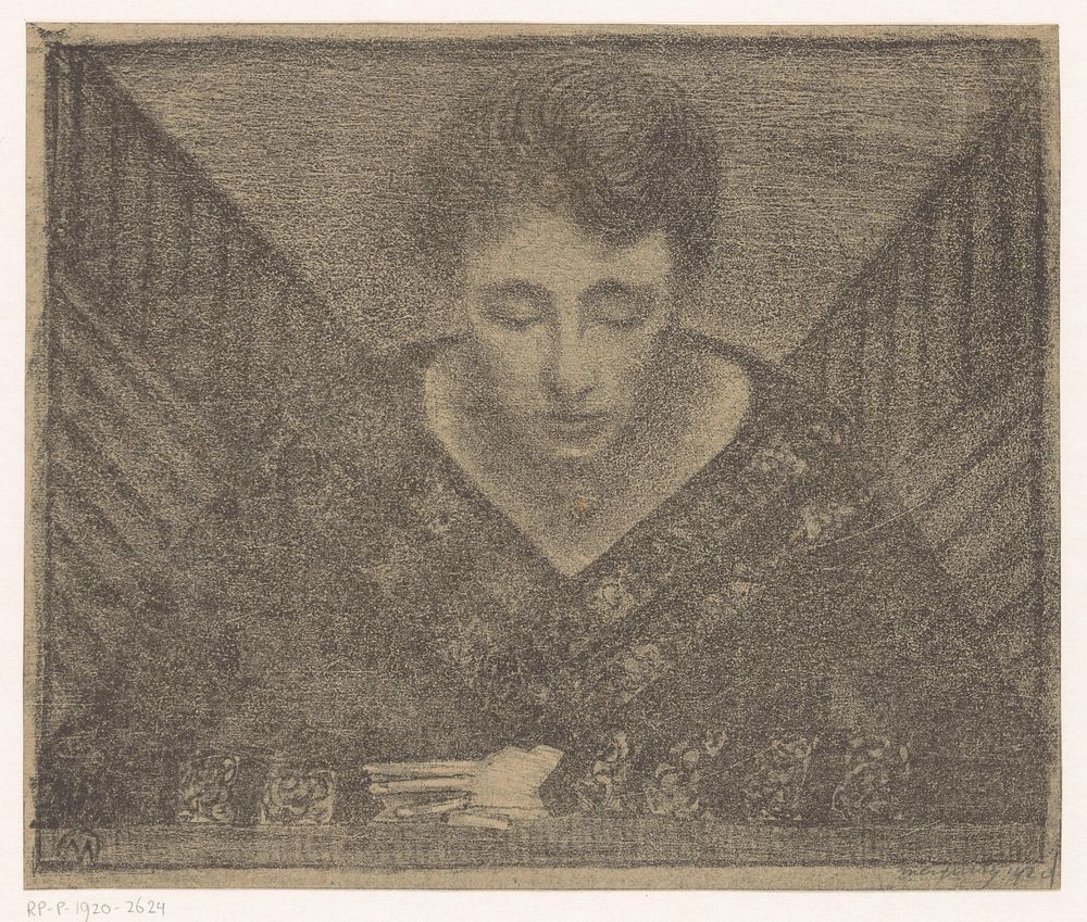 Vrouw met V-hals (1920) by Samuel Jessurun de Mesquita