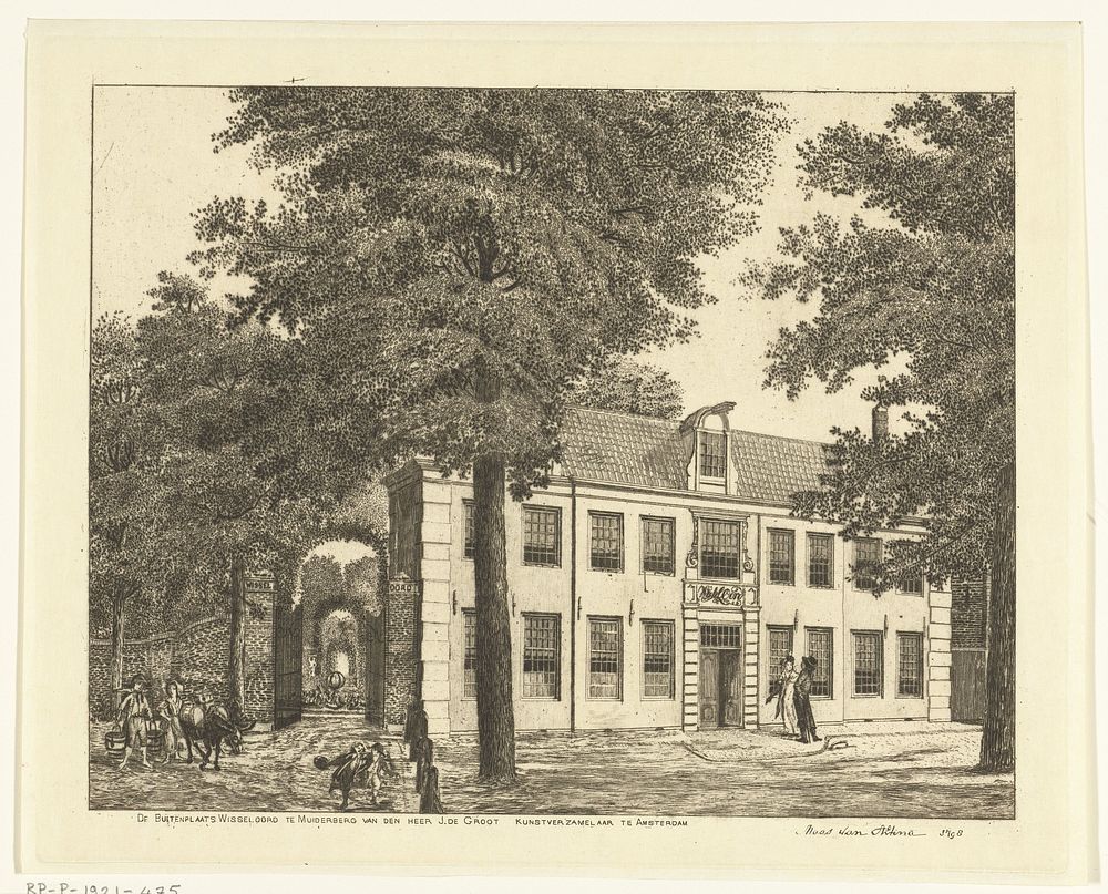 Wisseloord te Muiderberg (in or after 1798) by anonymous and Maas van Altena