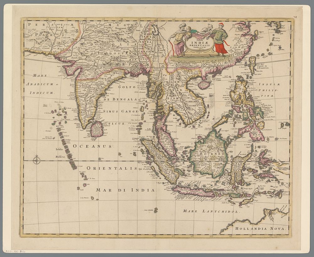 Kaart van Indonesië (1691 - 1696) by Joannes L Huilier and Frederik de Wit