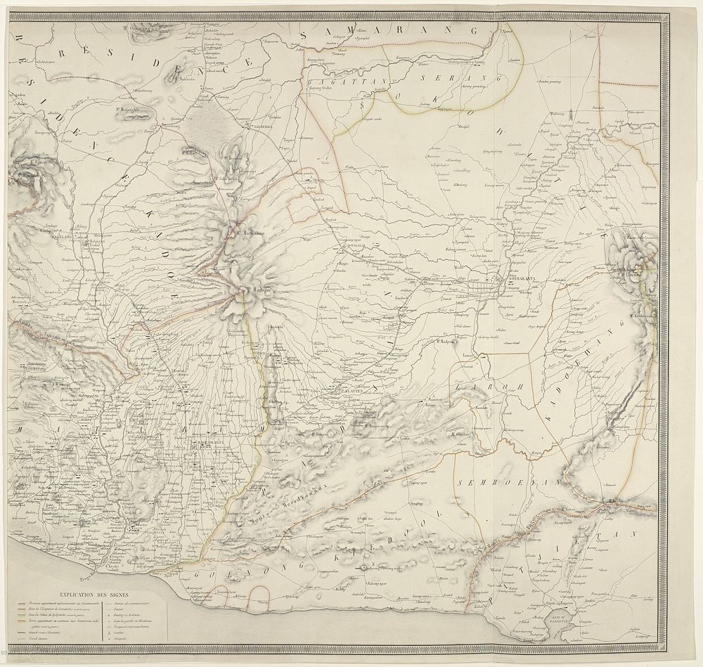 Kaart van Java, tijdens de Java-oorlog 1825-1830 (rechterdeel) (1830) by Alfred Bayly, Johannes Marinus Huart and de Stuers