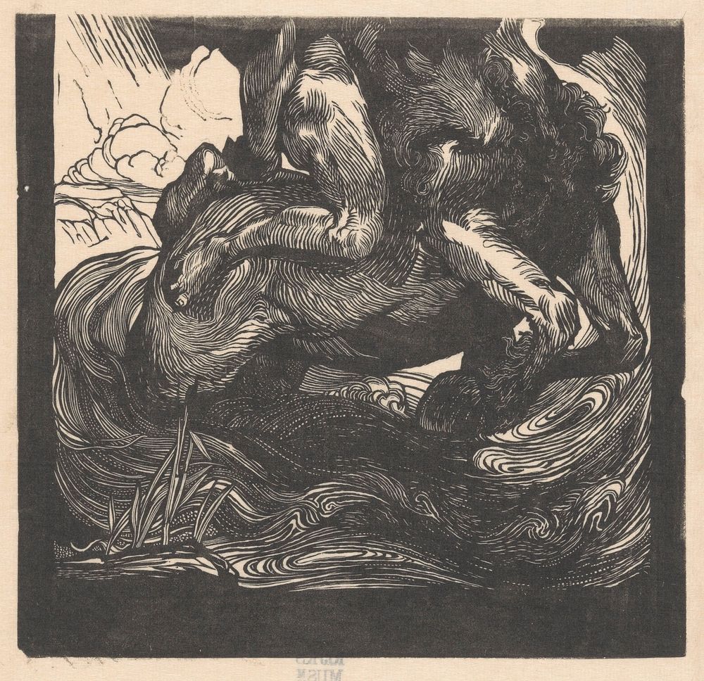 Onderste helft van een centaur (1881 - 1934) by Johannes Josephus Aarts