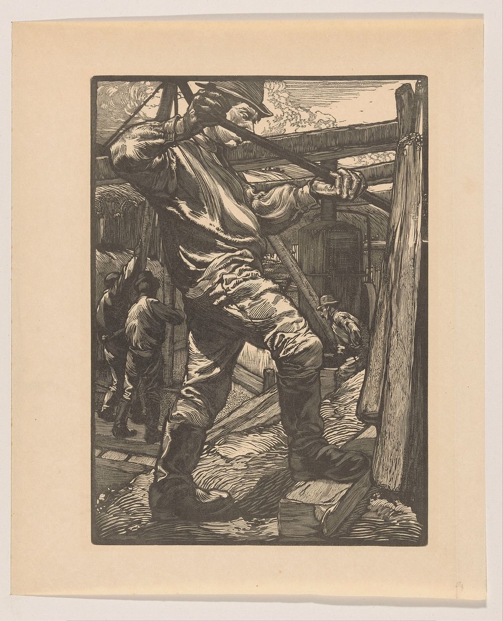 Wrikkende arbeider (1881 - 1934) by Johannes Josephus Aarts