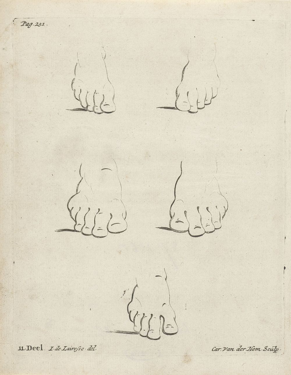 Studies van voeten (c. 1707 - c. 1722) by Carel van der Hem and Jan de Lairesse