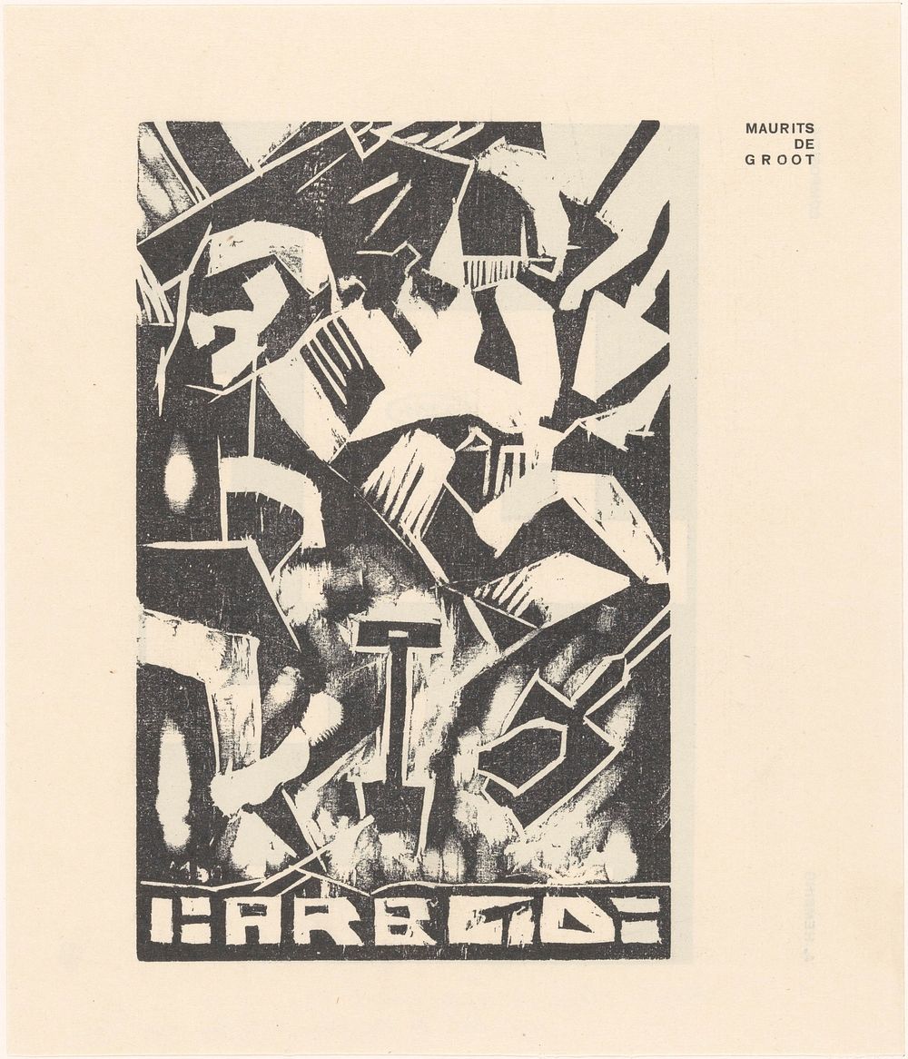 Reproductie van: Arbeid (1922) by anonymous and Maurits de Groot