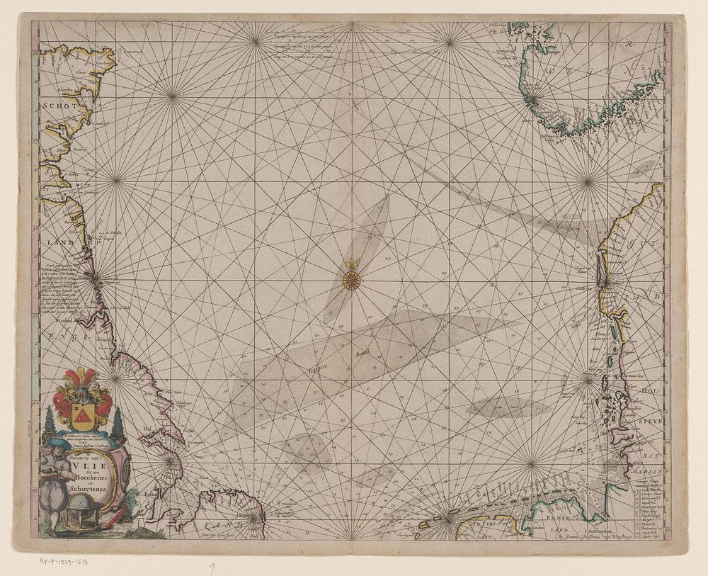 Paskaart van het Vlie (1675 - 1680) by Johannes van Loon, Johannes Janssonius van Waesberge I, Johannes Janssonius van…