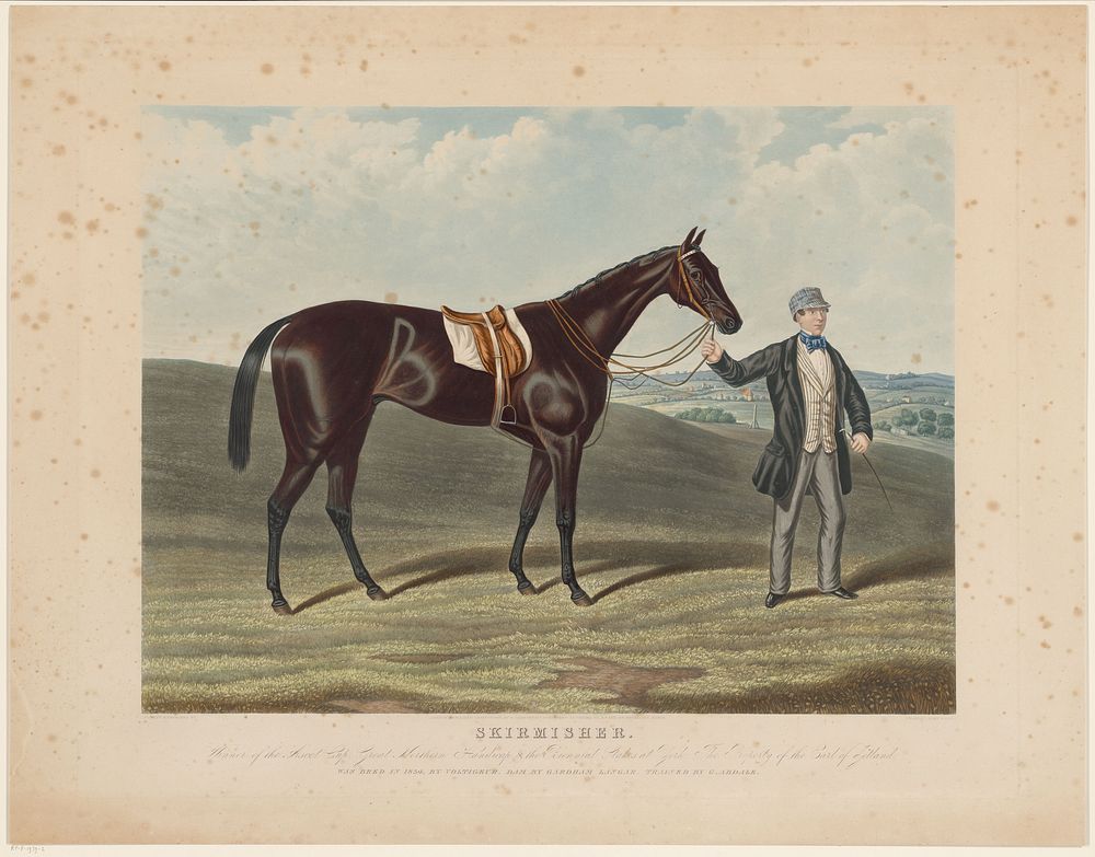 Man houdt paard bij de teugels vast (1857) by Charles Hunt and Sons and Ernest Gambart