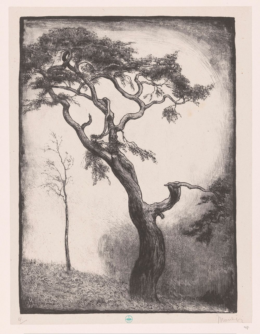 Dennenboom (1929) by Simon Moulijn
