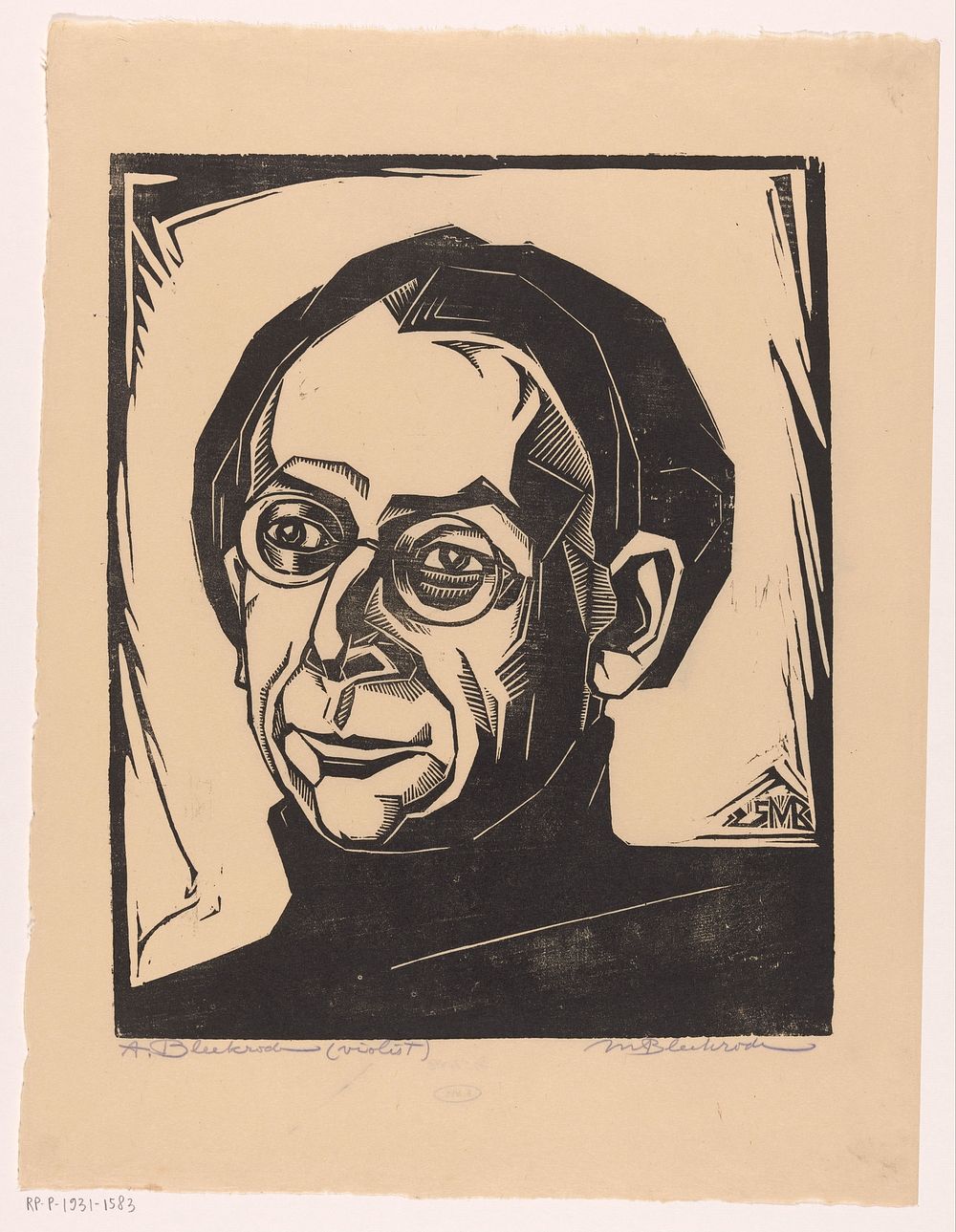 Portret van Abraham Bleekrode (1925) by Meijer Bleekrode