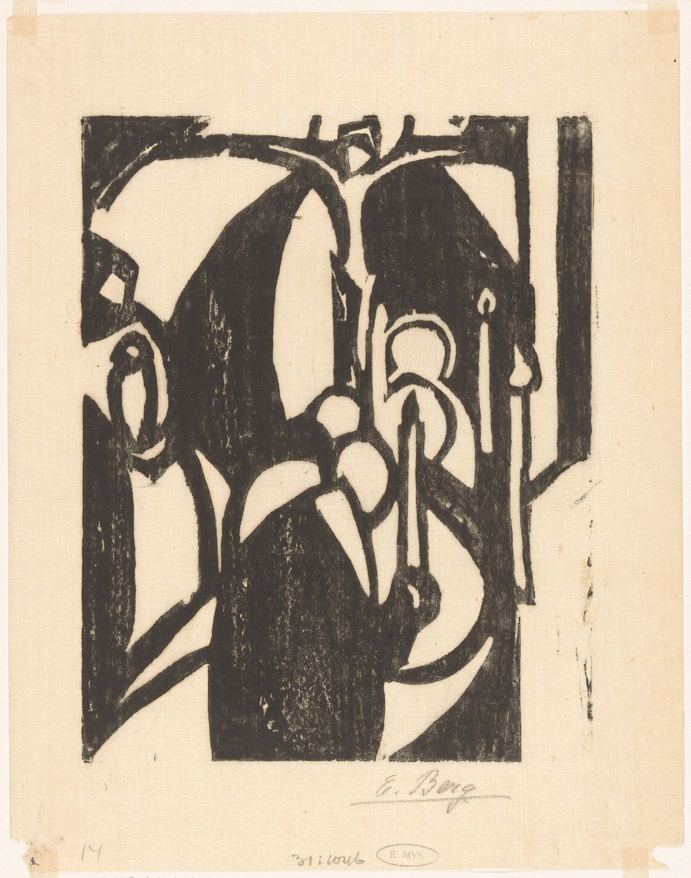 Processie (c. 1915 - in or before 1919) by Else Berg