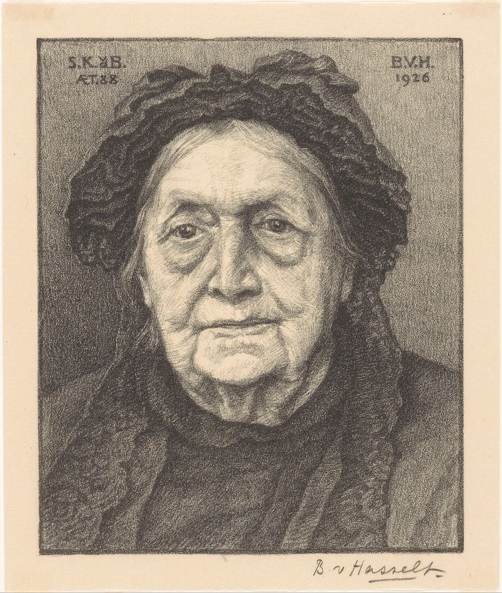 Portret van S.K. v.d. B. (1926) by Bertha van Hasselt