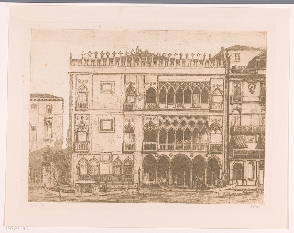Ca' d'Oro in Venetië (1873 - 1931) by Etienne Bosch