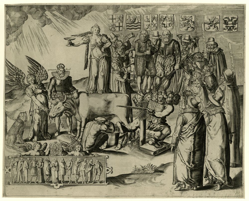 Allegorie op de situatie in de Nederlanden, ca. 1619 (1618 - 1619) by anonymous