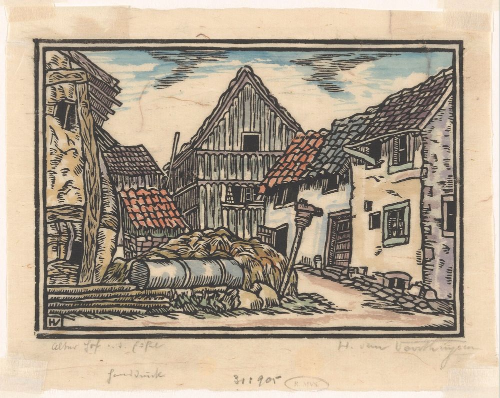 Boerderij in de Eifel (1871 - 1918) by Henriëtte van Hove