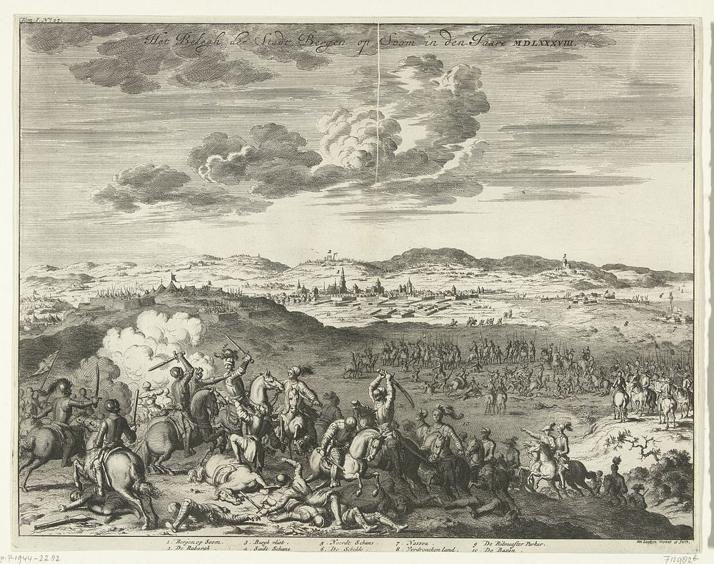 Beleg van Bergen op Zoom, 1588 (1730) by Jan Luyken and Jan Luyken