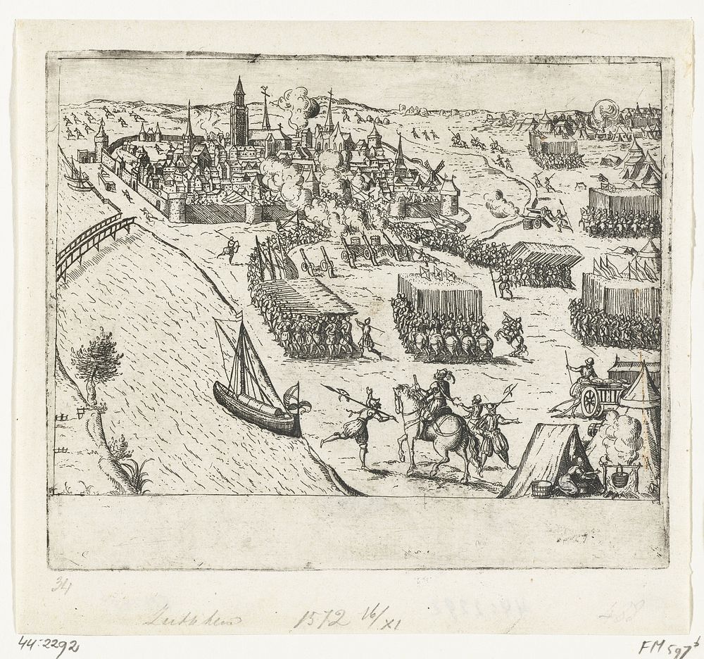 Zutphen ingenomen door Don Frederik, 1572 (1613 - 1615) by anonymous and Frans Hogenberg