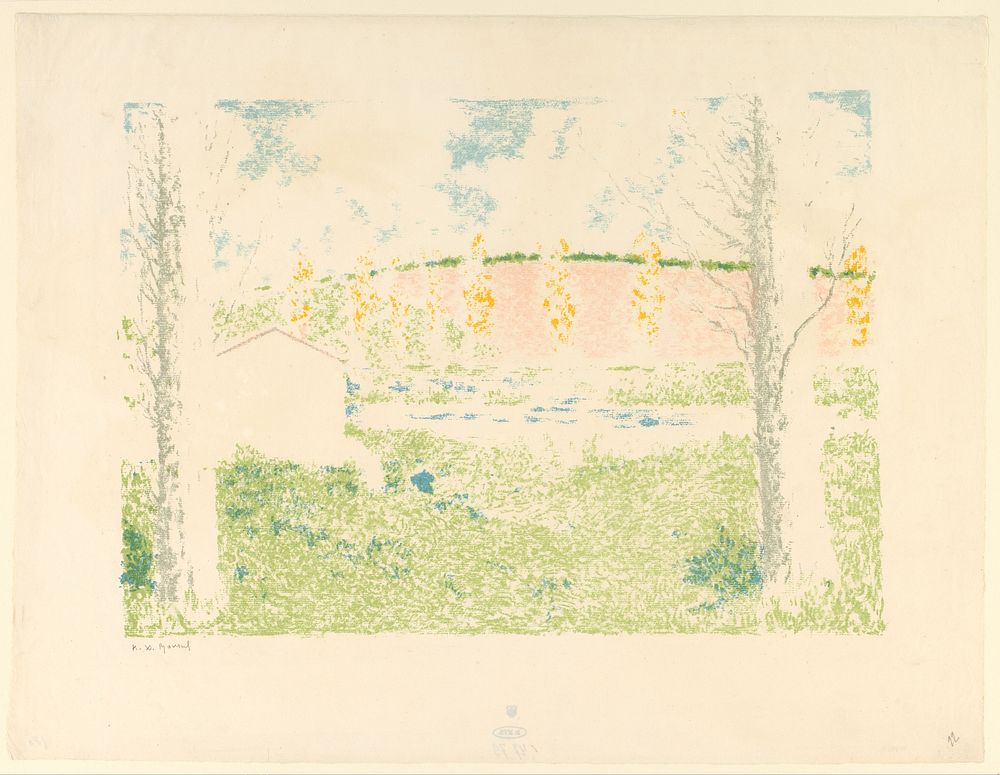 Landschap met huis (1897) by Ker Xavier Roussel and Henri Louis Ambroise Vollard