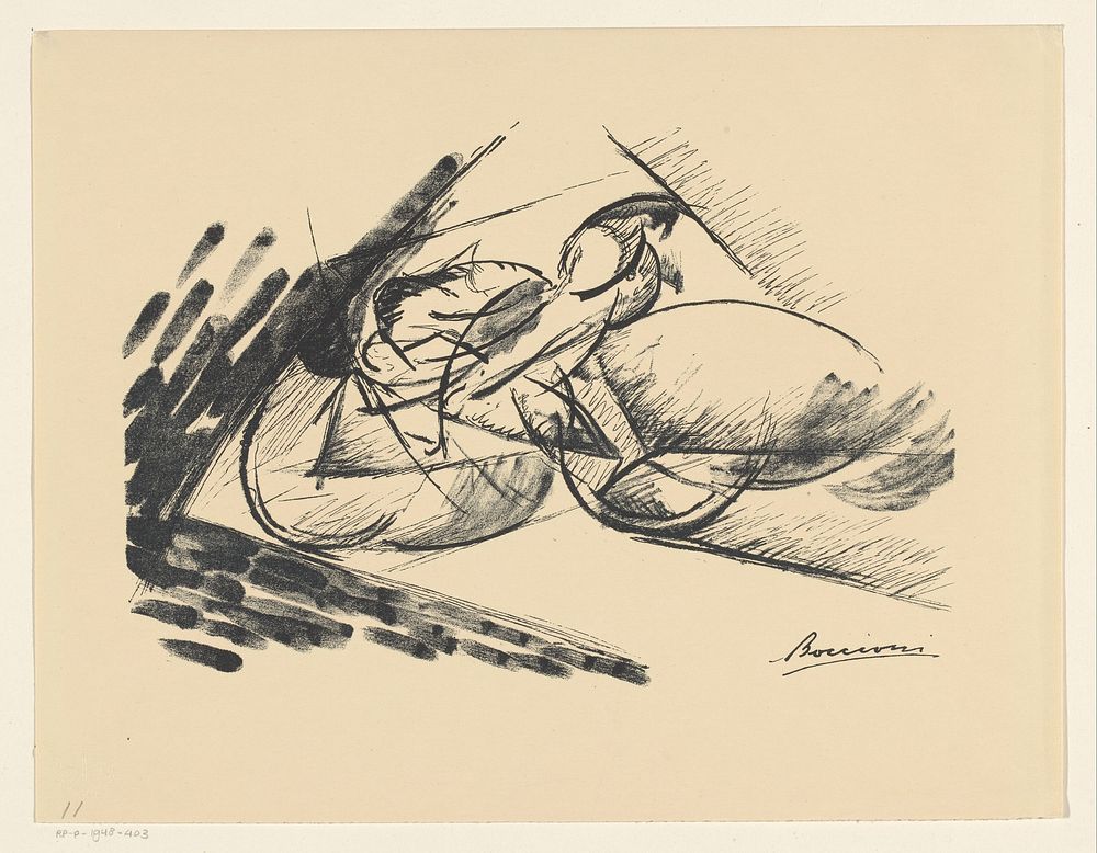 Untitled (Schnelligkeit) (Speed) (1914 - 1922) by Umberto Boccioni