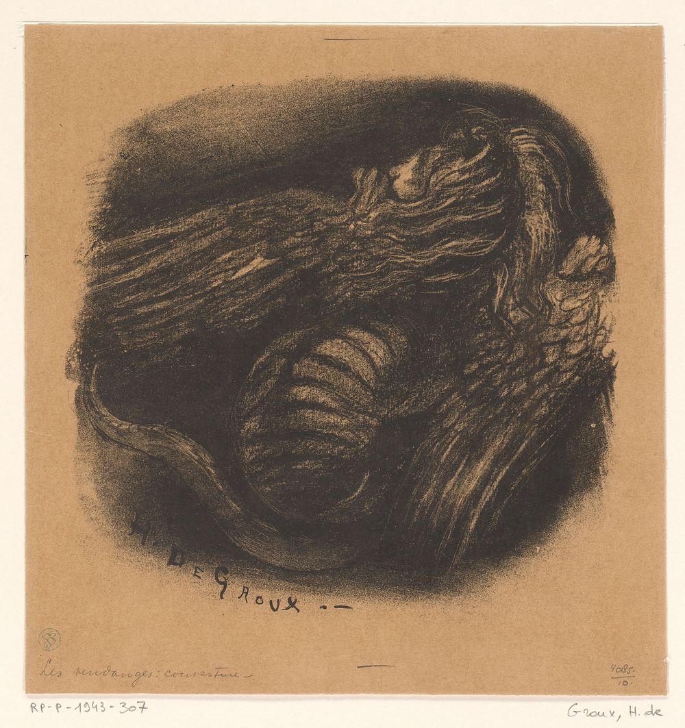 Chimaera (c. 1894) by Henri De Groux, Alphonse Lemerre and L Estampe originale