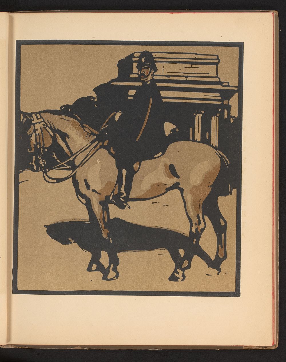 Politieman op een paard (1898) by William Nicholson and William Ernest Henley