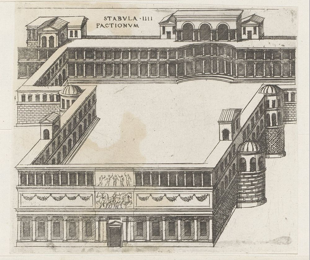 De Stabula IIII factionum te Rome (1584) by Jacques Androuet, Denis Duval and Jacobus van Savoye Nemours