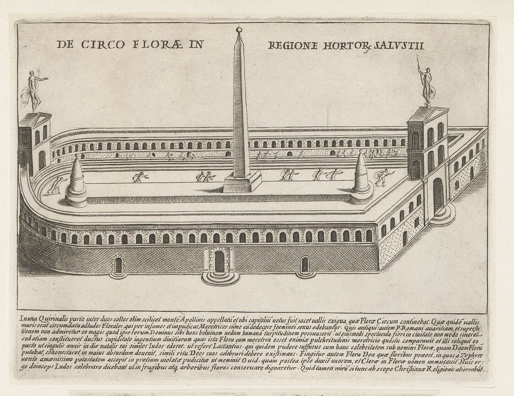 Circo Florae in Sallustiano (1612 - 1628) by Giacomo Lauro and Giacomo Mascardi