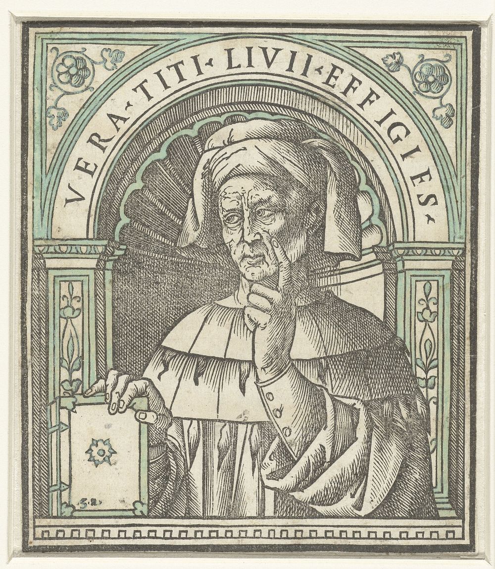 Portret van Titus Livius (1520) by Giovanni Andrea Vavassore