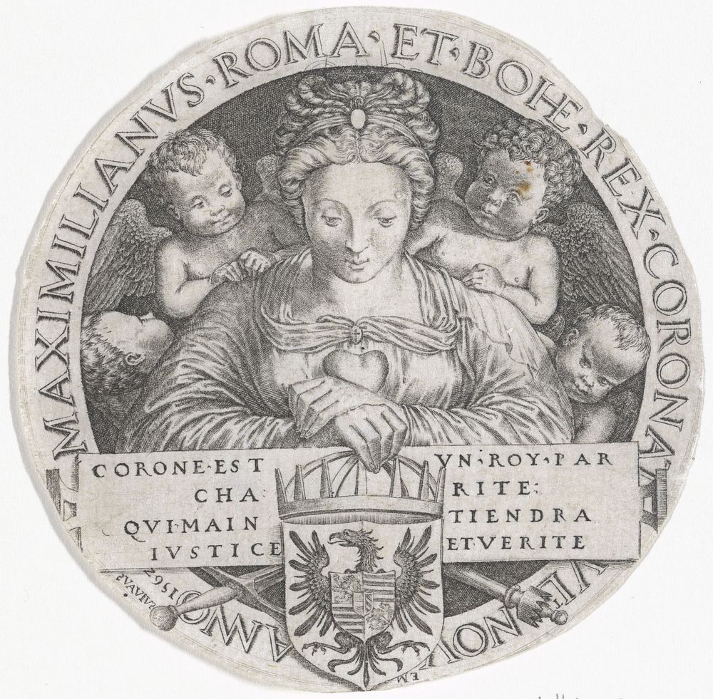 Allegorie op de kroning van Maximilliaan II tot koning van Bohemen (1562) by Lambertus Suavius