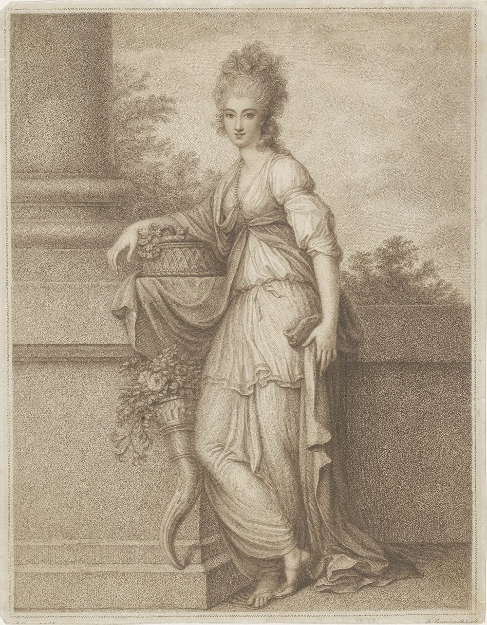 Flora (1738 - 1815) by Francesco Bartolozzi