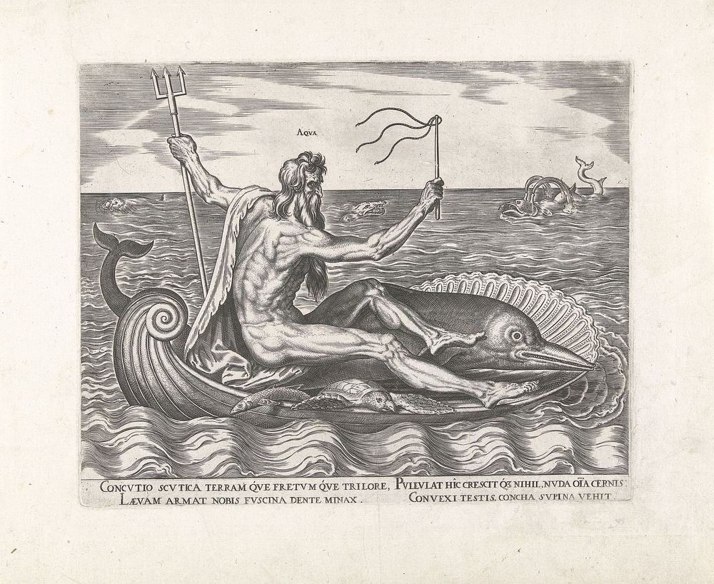 Water (1564) by Philips Galle, Hadrianus Junius and Philips Galle