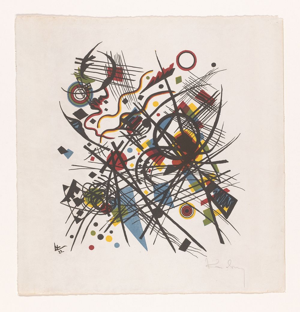 Untitled (Komposition) (Composition) (1922) by Vasili Vassileevich Kandinsky and Staatliches Bauhaus
