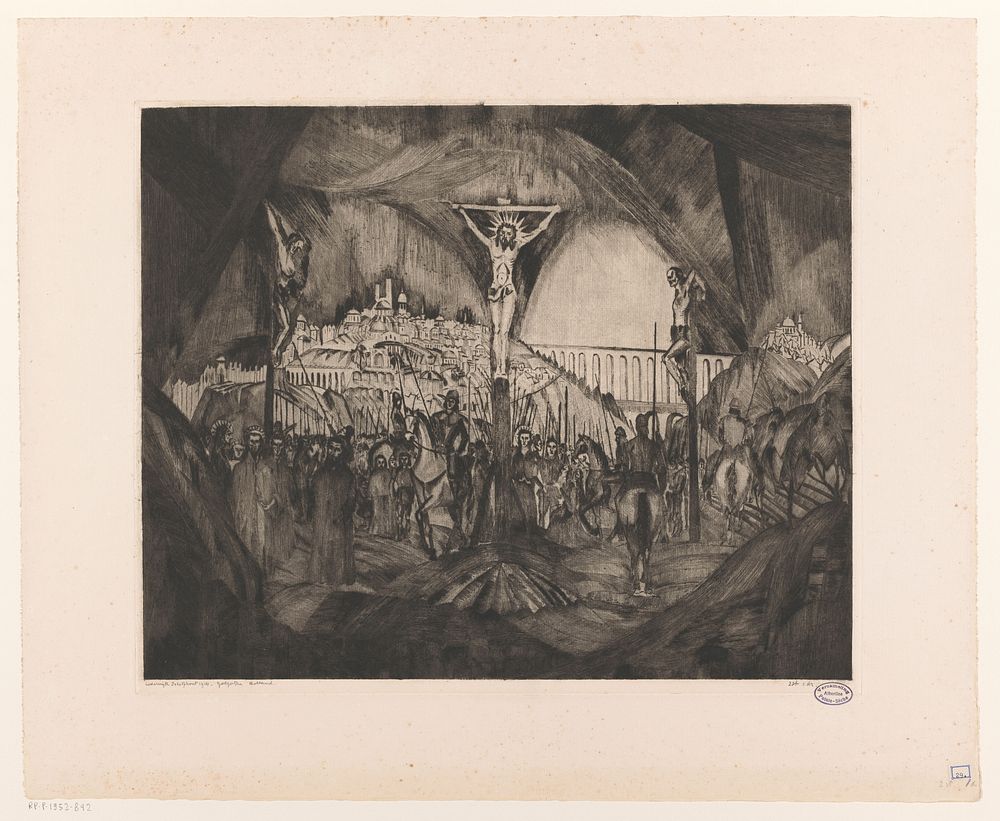 Golgotha I (1914) by Lodewijk Schelfhout and N V Roeloffzen and Hübner