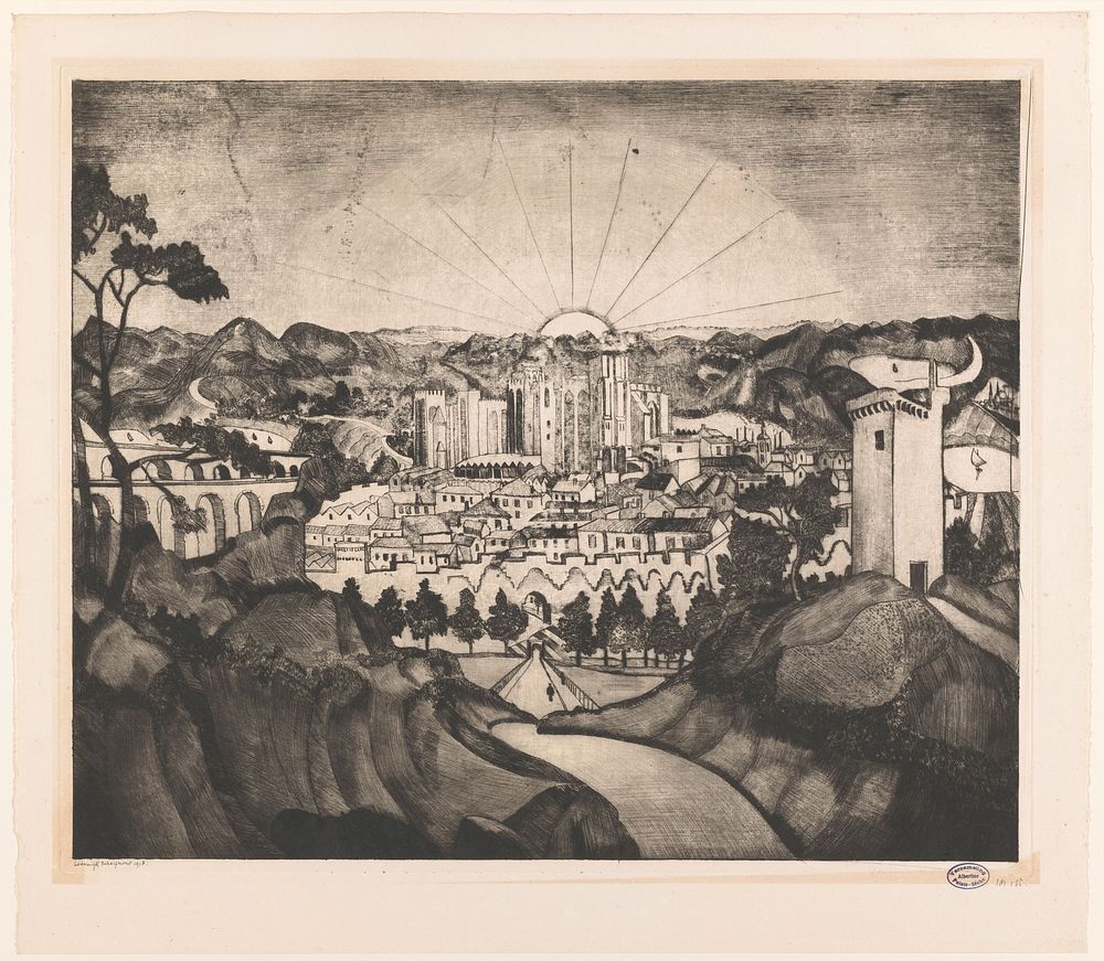 Avignon (1918) by Lodewijk Schelfhout and N V Roeloffzen and Hübner