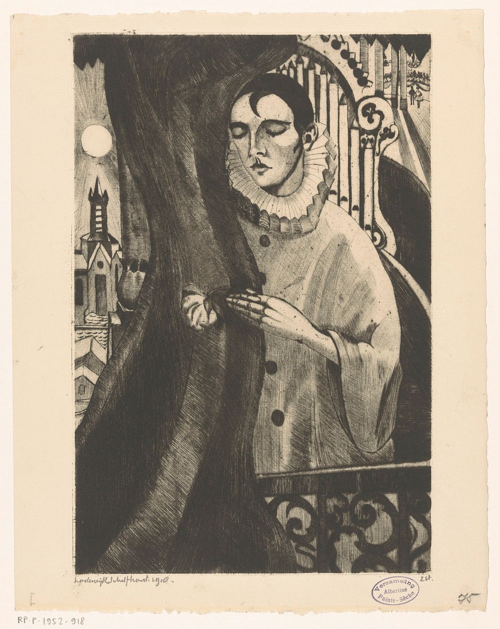 Pierrot II (1918) by Lodewijk Schelfhout and N V Roeloffzen and Hübner