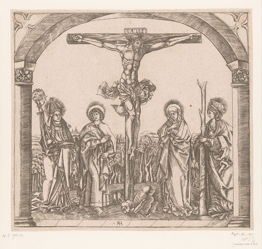 Christus aan het kruis (1800 - 1899) by anonymous and Hans Rogel