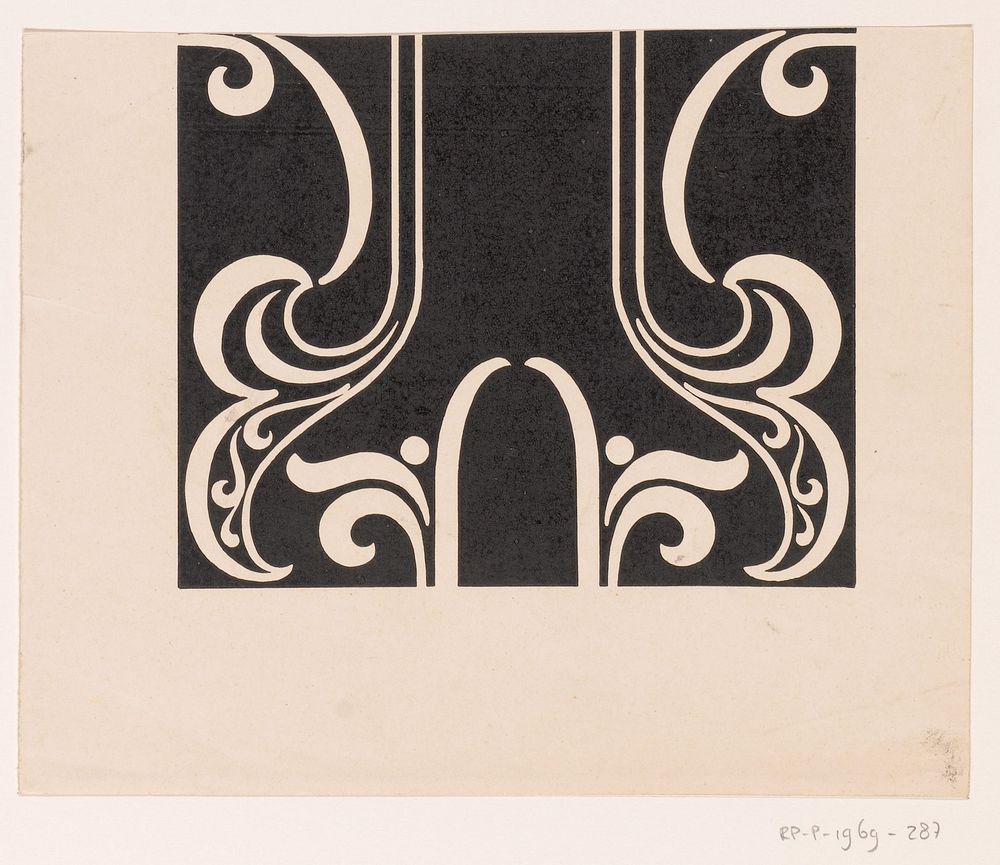 Ornamenteel motief (1874 - 1945) by Carel Adolph Lion Cachet
