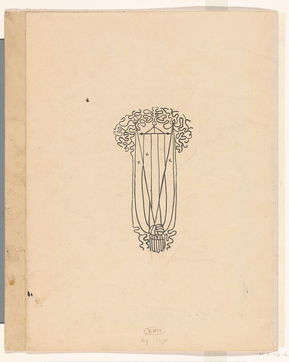 Vignet met kwasten (1899) by Carel Adolph Lion Cachet