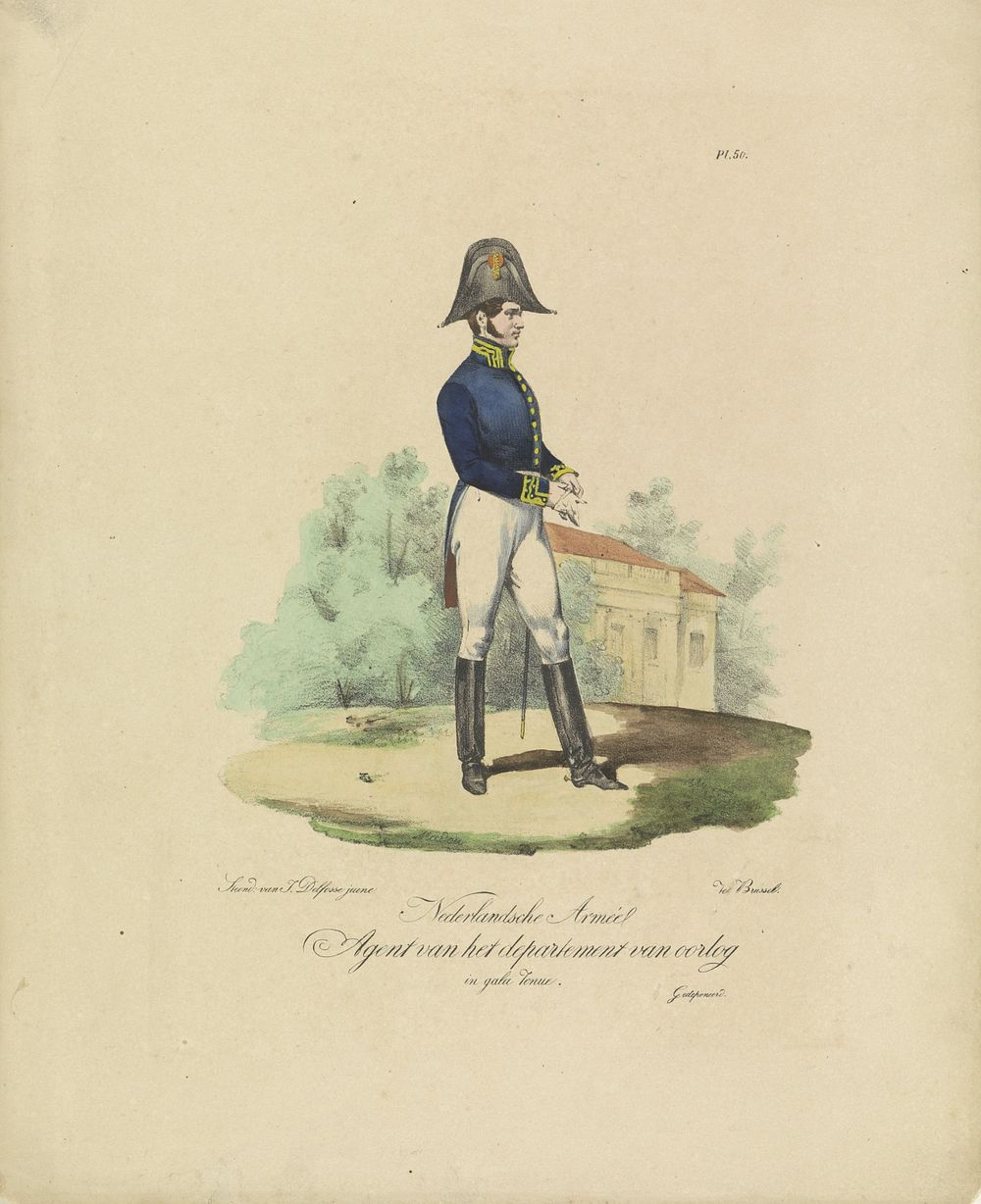 Agent van het Departement van Oorlog, 1820-1825 (1825 - 1827) by Jean Baptiste Madou, J Delfosse and Willem Frederik graaf…