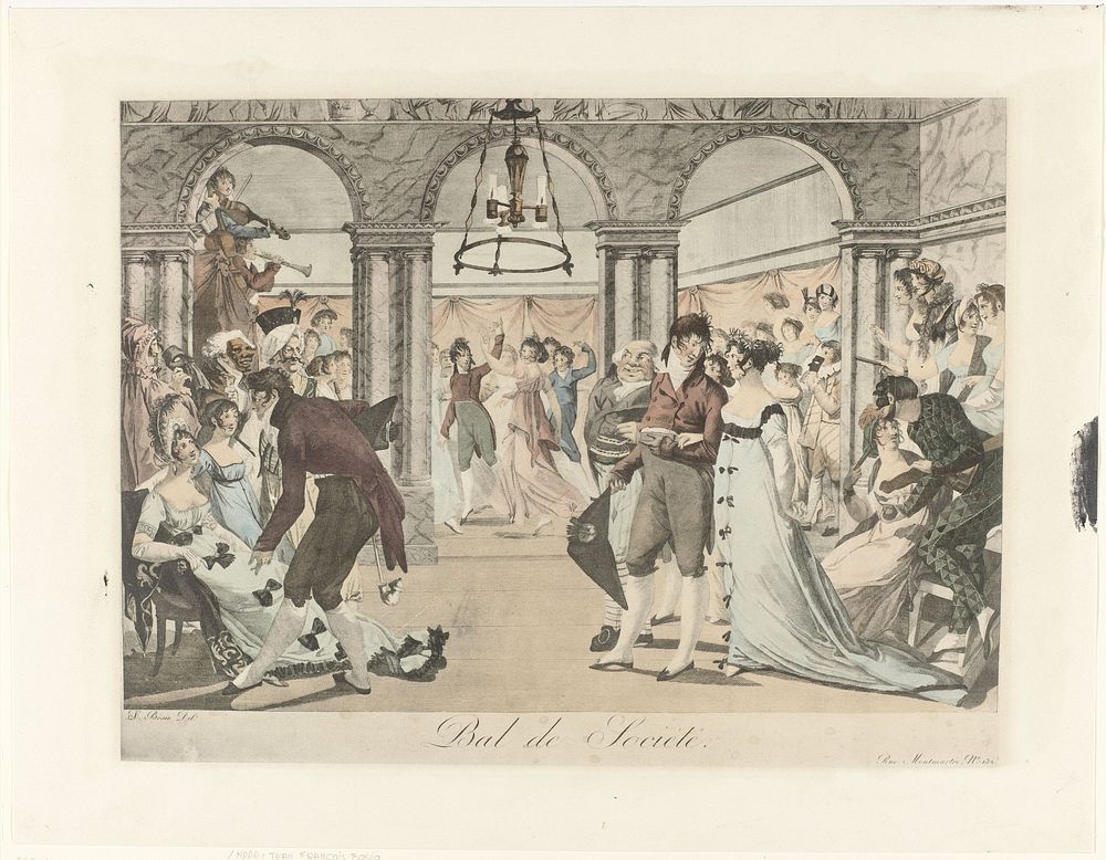 Bal de Société (c. 1804) by anonymous and Jean François Bosio